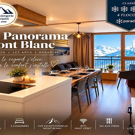 Le Panorama Montblanc - Arc 2000 - Menage Et Lits Faits Inclus - In-out - Wifi - Conciergerie Du Varet *